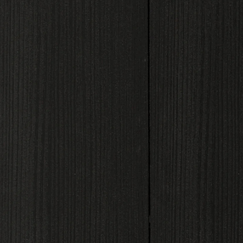 Armoire murale d'appoint en bois noir de 59 po avec cinq étagères