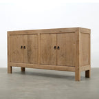 Buffet 4 portes 67 po, naturel vieilli
