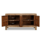 Buffet 4 portes 67 po, naturel vieilli