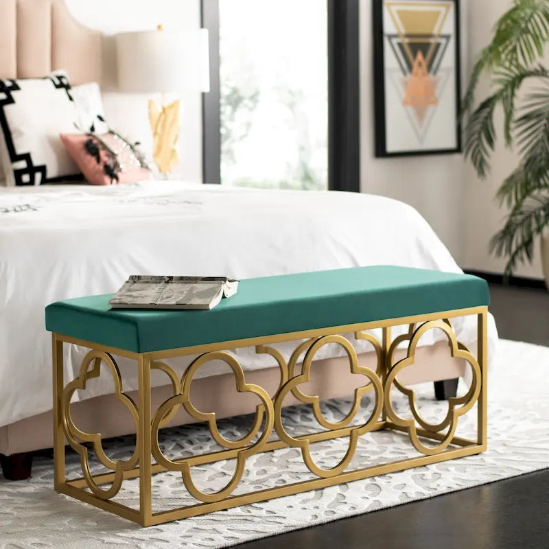 Banc rectangulaire Penelope Moroccan Glam – 44,5 x 16,5 x 19 – 45L x 17P x 19H