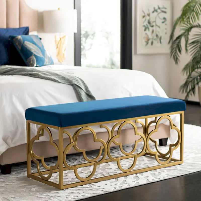 Banc rectangulaire Penelope Moroccan Glam – 44,5 x 16,5 x 19 – 45L x 17P x 19H
