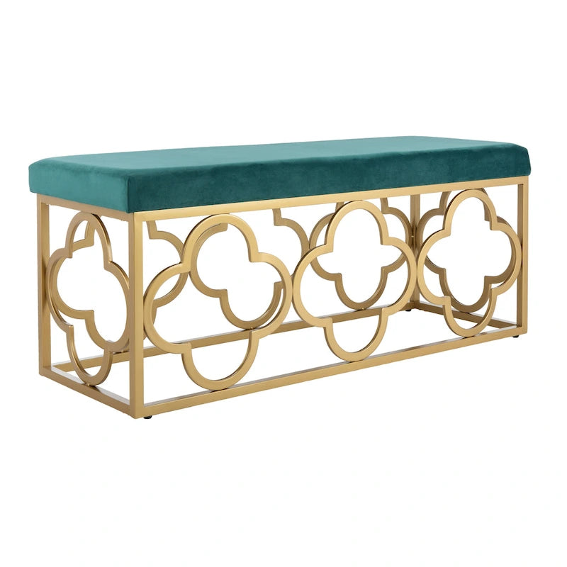 Banc rectangulaire Penelope Moroccan Glam – 44,5 x 16,5 x 19 – 45L x 17P x 19H