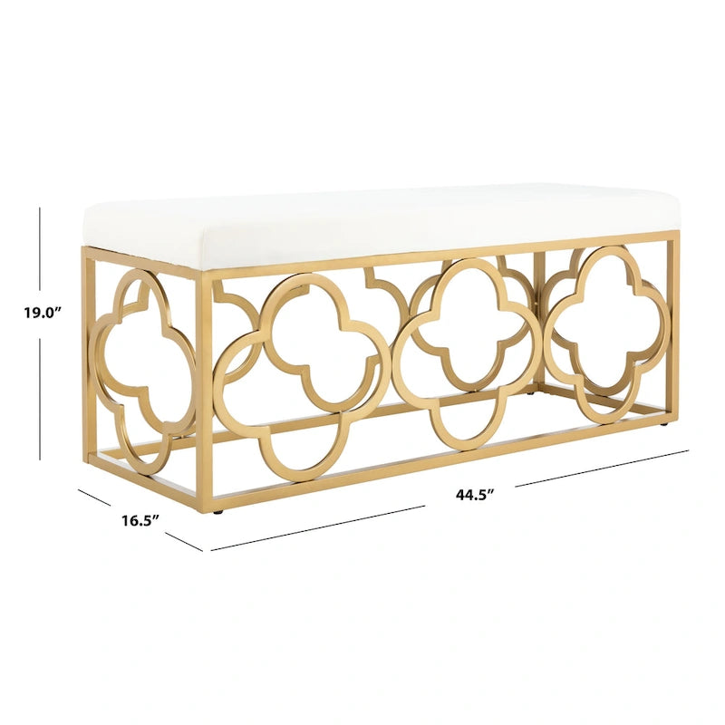 Banc rectangulaire Penelope Moroccan Glam – 44,5 x 16,5 x 19 – 45L x 17P x 19H