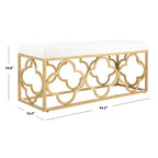 Banc rectangulaire Penelope Moroccan Glam – 44,5 x 16,5 x 19 – 45L x 17P x 19H