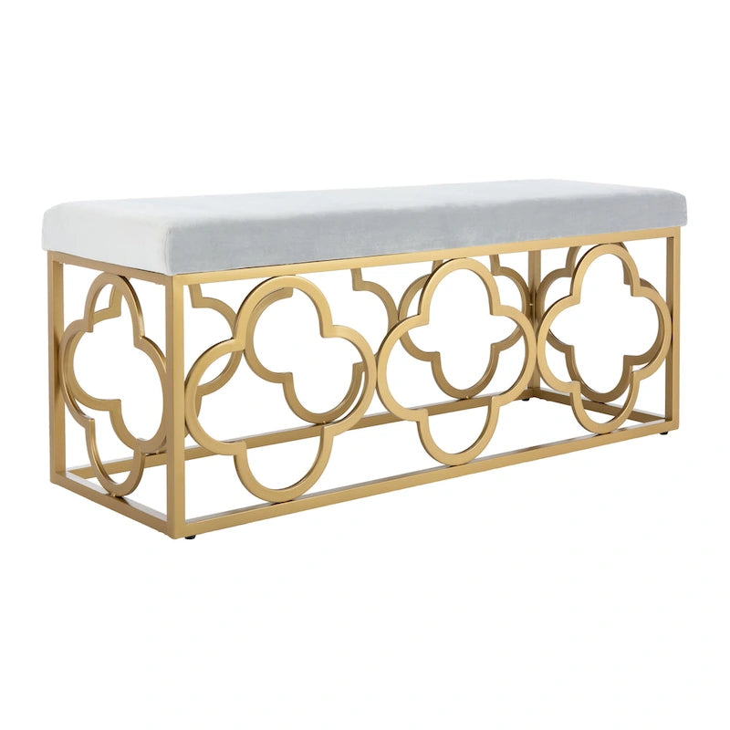 Banc rectangulaire Penelope Moroccan Glam – 44,5 x 16,5 x 19 – 45L x 17P x 19H