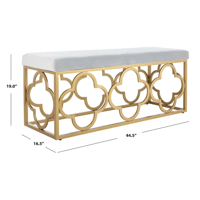 Banc rectangulaire Penelope Moroccan Glam – 44,5 x 16,5 x 19 – 45L x 17P x 19H