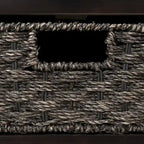 Banc de rangement avec panier amovible et 2 tiroirs