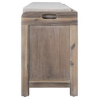 Banc de rangement avec panier amovible et 2 tiroirs