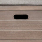 Banc de rangement avec panier amovible et 2 tiroirs