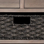 Banc de rangement avec panier amovible et 2 tiroirs