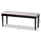 Banc de salle à manger en bois moderne et contemporain
