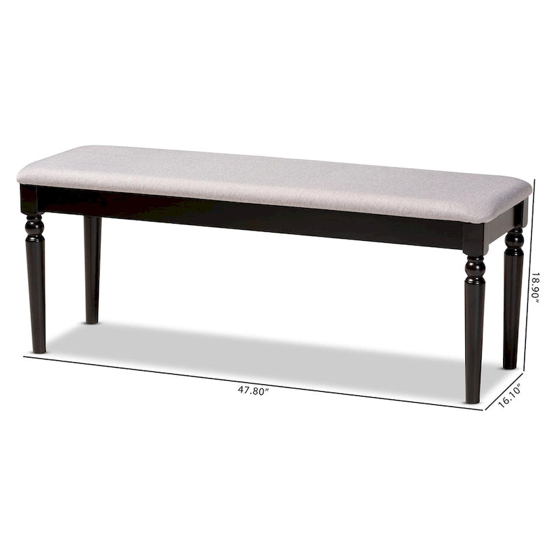 Banc de salle à manger en bois moderne et contemporain