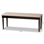 Banc de salle à manger en bois moderne et contemporain