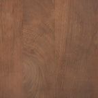 Meuble d'appoint brun moyen en bois massif avec portes et plateau-desserte