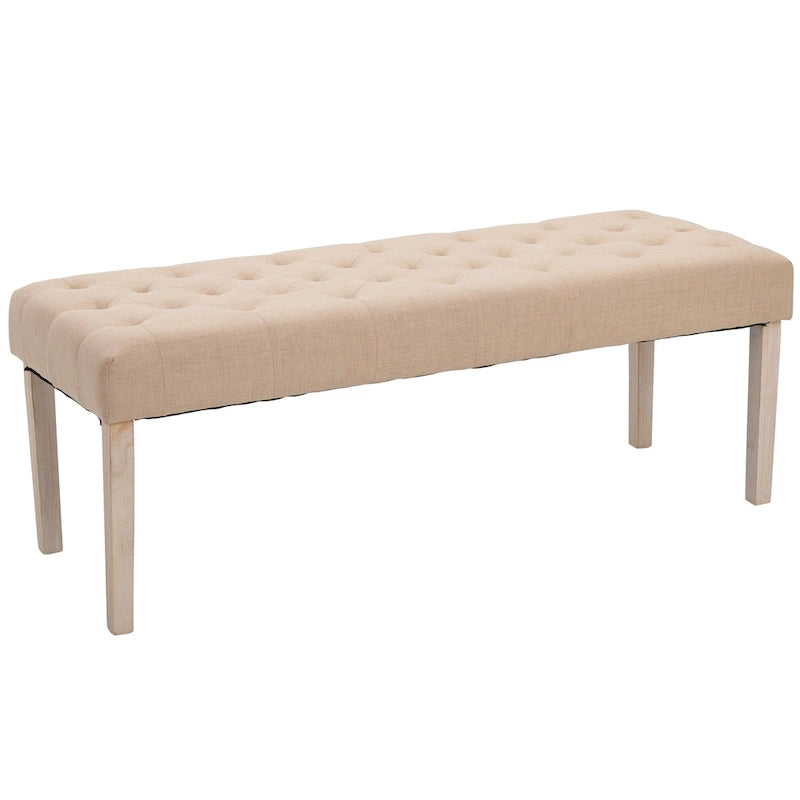 Banc d'appoint simple capitonné avec coussin doux et confortable et design moderne et tendance