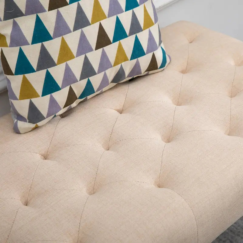 Banc d'appoint simple capitonné avec coussin doux et confortable et design moderne et tendance
