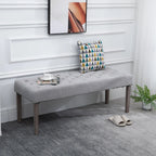 Banc d'appoint simple capitonné avec coussin doux et confortable et design moderne et tendance