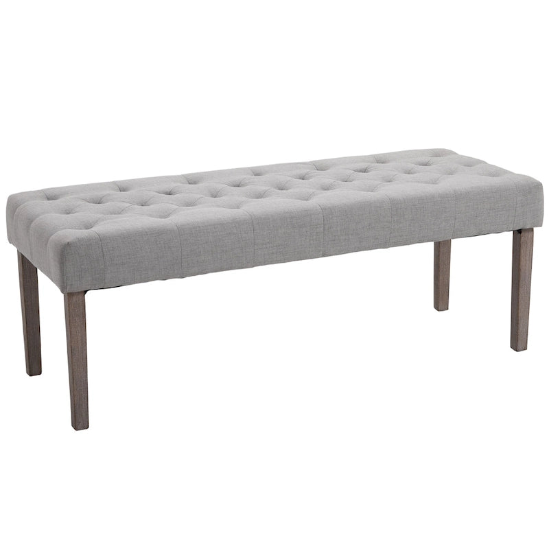 Banc d'appoint simple capitonné avec coussin doux et confortable et design moderne et tendance