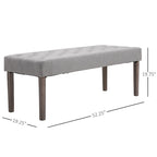 Banc d'appoint simple capitonné avec coussin doux et confortable et design moderne et tendance