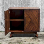 Meuble d'appoint Liri en acajou foncé