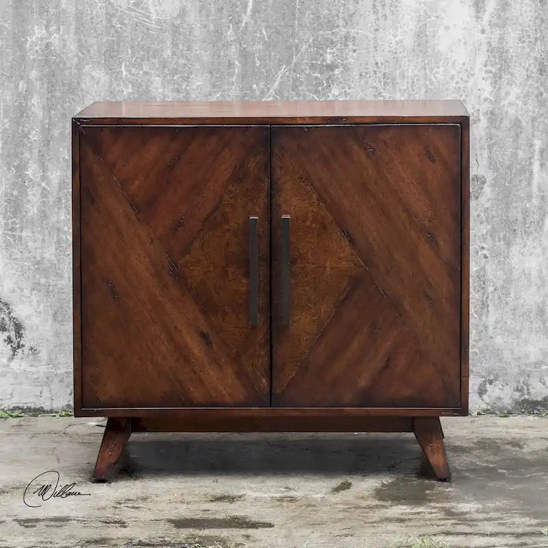 Meuble d'appoint Liri en acajou foncé