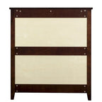 Meuble d'appoint moderne de 109 cm en bois massif avec 6 tiroirs et poignées rondes rétro