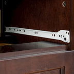 Meuble d'appoint moderne de 109 cm en bois massif avec 6 tiroirs et poignées rondes rétro