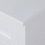 Meuble d'appoint moderne de 109 cm en bois massif avec 6 tiroirs et poignées rondes rétro