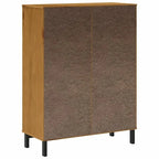 Bahut avec porte vitrée FLAM 36.2x15.7x48.2 en bois massif de pin - 36,2 x 15,7 x 48,2