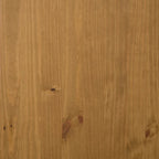 Bahut avec porte vitrée FLAM 36.2x15.7x48.2 en bois massif de pin - 36,2 x 15,7 x 48,2