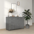 Bahut Buffet Commode Console pour Cuisine HAMAR Bois Massif Pin - 44,5 x 15,7 x 31,5