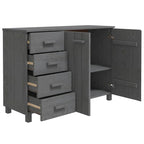 Bahut Buffet Commode Console pour Cuisine HAMAR Bois Massif Pin - 44,5 x 15,7 x 31,5