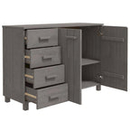 Bahut Buffet Commode Console pour Cuisine HAMAR Bois Massif Pin - 44,5 x 15,7 x 31,5