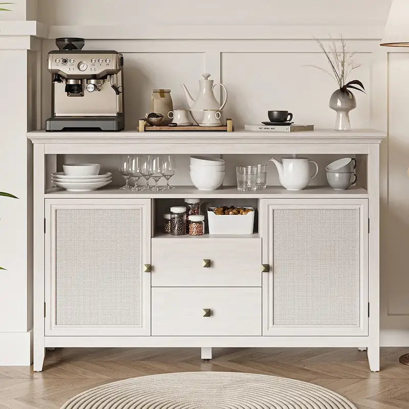 52.8 Natural Rattan Bar Cabinet
