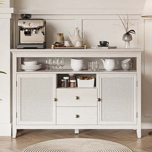 52.8 Natural Rattan Bar Cabinet