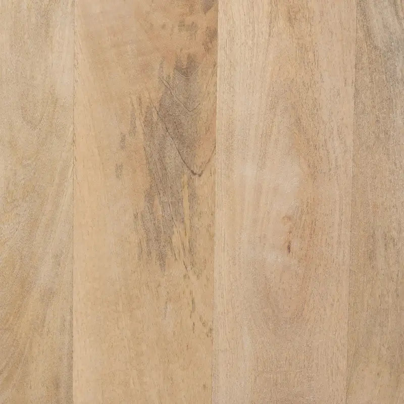 Armoire d'appoint en bois massif brun clair avec portes en rotin