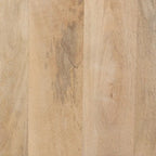 Armoire d'appoint en bois massif brun clair avec portes en rotin