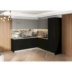 Collection Cuisine Urbaine Couleur Noire Taille de Base 8x8 pieds de large - 96x96