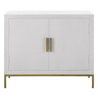 Uttermost Front Range White 2 Door Cabinet - 40.25W x 34H x 13D