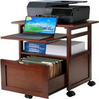 Organisateur de bureau à domicile, Noyer - 16L x 13P x 11H