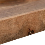 Plateau de service en bois avec support 30 x 32 Plateau TV marron Support décoratif rustique contemporain ou affichage de rangement - 30 x 15 x 32