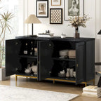 Buffet moderne avec poignées et pieds en métal