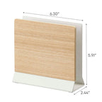 Support pour ordinateur portable fin, Acier et Bois - L 6,2 x l 16 x H 15 cm