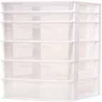 Commode 6 tiroirs en plastique pour maison, bureau ou chambre