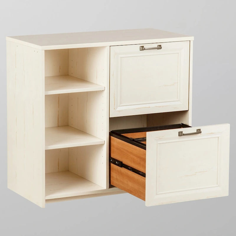 Meuble de classement 2 portes Salisbury Blanc antique