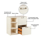 Meuble de classement 2 portes Salisbury Blanc antique