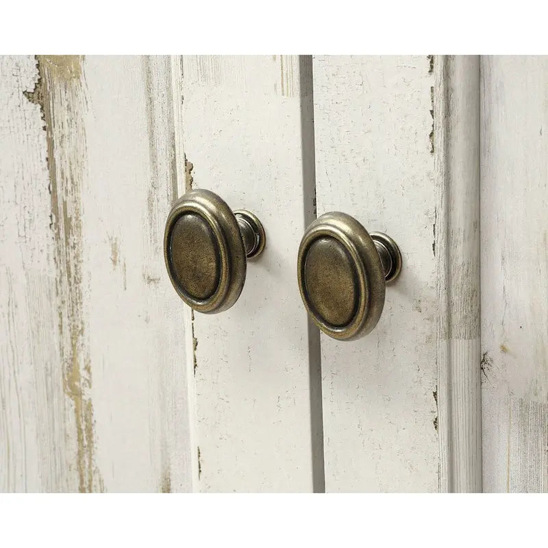 Meuble TV de 60 po avec portes coulissantes, fini blanc planche