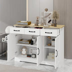 Meuble de Rangement Buffet de Ferme avec 3 Tiroirs et 3 Portes