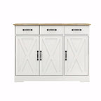 Meuble de Rangement Buffet de Ferme avec 3 Tiroirs et 3 Portes