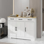 Meuble de Rangement Buffet de Ferme avec 3 Tiroirs et 3 Portes